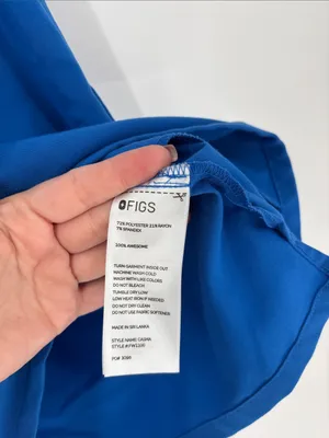 Figs Casma blue scrub top medium thumbnail 3