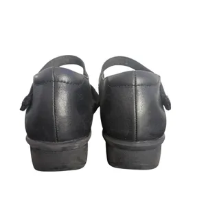 Revere Osaka Mary Jane Comfort Shoes Black Leather Strap Reptile Print 7.5 Wide‎ thumbnail 8