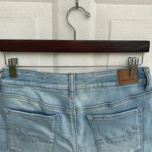 American Eagle Womens Shorts Denim Jean High Rise Roll Cuff Size 10 thumbnail 5