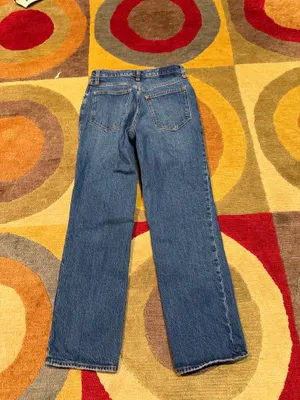 Abercrombie & Fitch The 90’s Straight Ultra High Rise Jeans Distressed Size 27 thumbnail 5