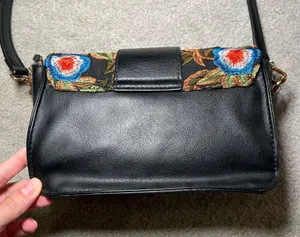 Lulus Petal Lined Path Black Embroidered Purse thumbnail 9