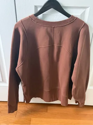 Lululemon Loungeful Crewneck in Roasted Brown thumbnail 3