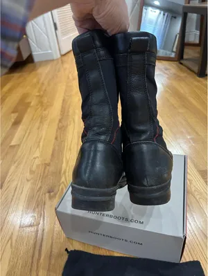 Hunter Black Lace-Up Waterproof Winter Boots with Box and Care Card US 10/ UK7.5 thumbnail 4