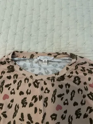 Como vintage cheetah print pajama set thumbnail 3