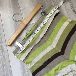 Outcast Striped Shorts foldover knit womens Green Brown small medium loungewear thumbnail 4