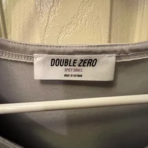 Double Zero Pale Gray Knot Front Short Sleeve Top From Buckle thumbnail 2
