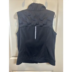 Calia Pure Black Cold Dash Run Slim‎ Puffer Vest Running Reflective Size Large thumbnail 5