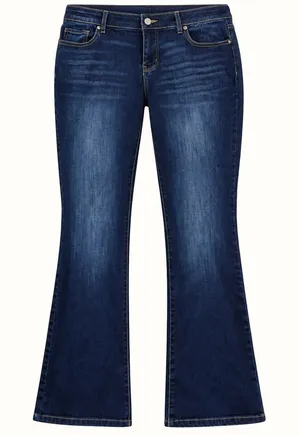 Soho Bootcut Jeans Size 12 Petite Dark Wash Stretch Mid Rise Western Rodeo Boho thumbnail 1