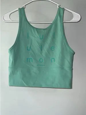 Lululemon Mint Green Crop Top Bra thumbnail 2