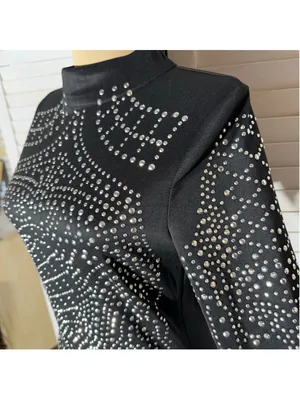 Vintage Y2K studded dress bodycon black punk goth rave alt edgy biker grunge M L thumbnail 9