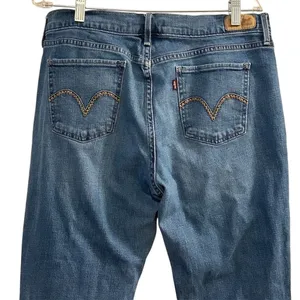 Levi's‎ Women's 505 Straight Leg Jeans Blue Size 10 Mid Rise Stretch thumbnail 8