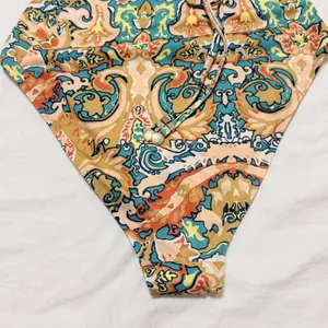 Cleobella Harlow One Piece Swimsuit Las‎ Palmas Paisley Ruffle Size Medium- NWT thumbnail 7
