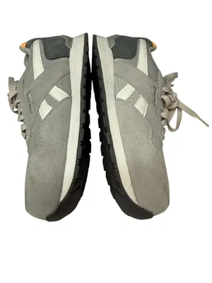 Reebok Women's Harman Composite Toe Light Gray Suede Work Sneakers Orange Trim thumbnail 3
