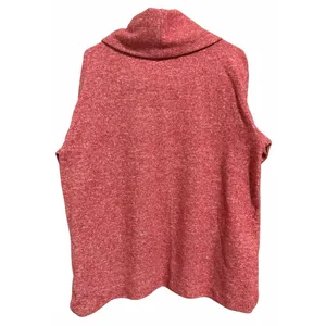 Maeve by Anthropologie‎ Fleece Cowl Neck Sweater Red Women's Size Large thumbnail 2