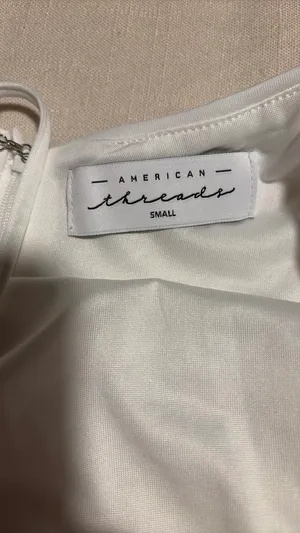 Brand new American threads white sequin mini dress.  thumbnail 4