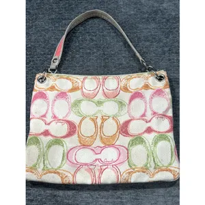 Coach Poppy M1093-17049 Dream "C" Hippie Scribble Hobo/Satchel/Crossbody Y2K Bag thumbnail 7