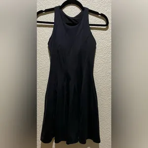 Lululemon Court Crush Tennis Dress Nulux in Black Size 0,2? thumbnail 12