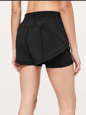 Lululemon Hotty Hot Squat Strong Shorts Lined Bike Biker Black thumbnail 4
