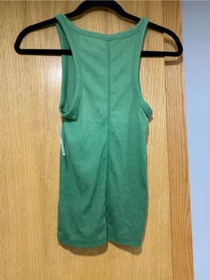 Aerie Green Ombre Ribbed Scoop-Neck Tank - Size Medium thumbnail 2