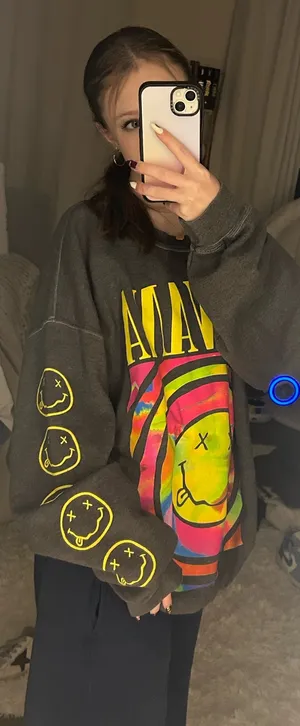 Grey Nirvana Urban Outfitters Crewneck thumbnail 1
