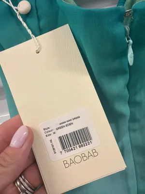 Baobab Aman Maxi Dress Green Eden Womens Size Medium thumbnail 7