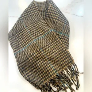 Christian Dior Wool Scarf Vintage Classic Fringe Fall/Winter Scarf thumbnail 3