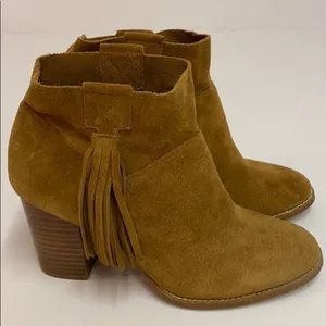 Crown Vintage Raffa Brown suede Tassel Booties A5‎ thumbnail 7
