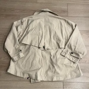 NWT Free People Highlands Peacoat Tea Combo Cream Canvas Cotton Size M thumbnail 5