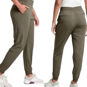 Athleta Textured Brooklyn Jogger Pants Olive Green Stretch Athletic Gym 4‎ thumbnail 3