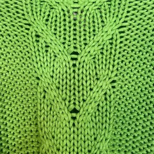 Glamorous Green Chunky Knit Turtleneck Pullover Sweater Womens S thumbnail 4