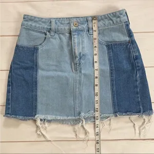 PacSun Patch Work Jean Skirt thumbnail 6