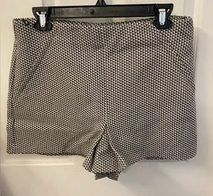 Zara Black and White High Waist Skort thumbnail 1