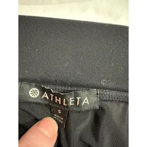 Athleta Black‎ Athletic Shorts Womens Size S Zip Pockets Performance thumbnail 6