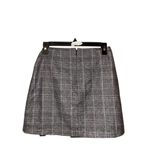 Aritzia Wilfred Dorine Front Wrap Wool Cashmere Mini Skirt plaid sz 6 #780 thumbnail 2
