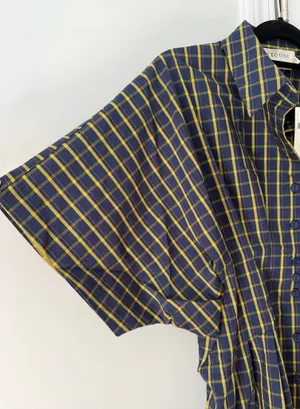 Anthropologie The Tobie Plaid Mini Shirt Dress by Exquise, Size LP thumbnail 9