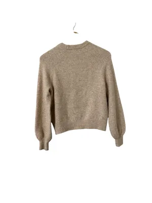 ARITZIA Wilfred SoftSpoke Wool Cashmere Sonder Oatmeal Sweater Pullover Top thumbnail 9