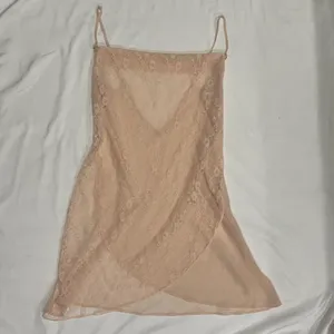 Vintage Y2K Avon Blush Lace Cowl Neck Slip Dress Chemise Medium thumbnail 6