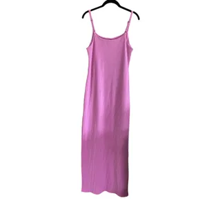 Vici Lilac Ribbed Midi Dress with Side Slit Size Medium thumbnail 7
