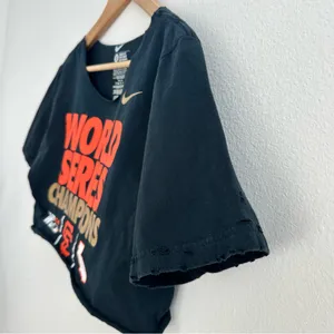 San Francisco Giants NIKE Off the Shoulder Cropped Tee thumbnail 4