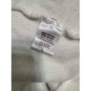Wildfox Apres-Ski Kiss Me Graphic Sweatshirt White Cotton Pullover Large thumbnail 7