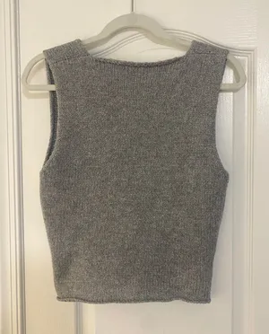 Rumored Trending Grey Knit Vest thumbnail 5
