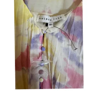 New! Endless Rose Tie-Dye Chiffon‎ Pleated Mini Dress, XS thumbnail 9