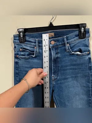 MOTHER The Dazzler Mid Rise Ankle Fray Jeans Sz 27 EUC thumbnail 7