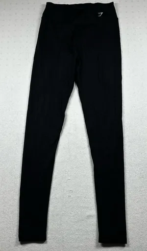 Gymshark Black Full Length Leggings Women’s Small High Rise Athletic Pants thumbnail 1