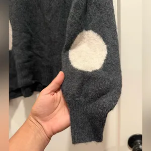 Madewell Polka Dot Wool Alpaca Blend V-Neck Sweater Size‎ M thumbnail 5