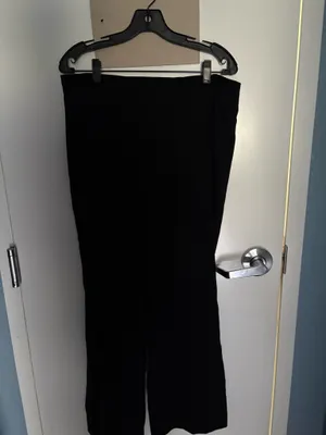 GAP Women's Black Dress Pants Straight Leg Flat Front Solid Regular Fit thumbnail 3