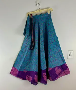 Boutique Reversible Maxi Wrap Skirt BINW204 thumbnail 1