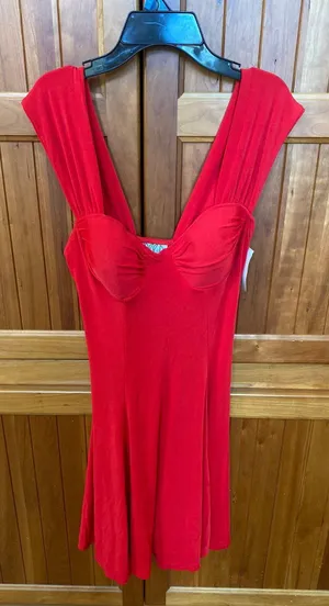 Vintage Red Dress Size M thumbnail 1