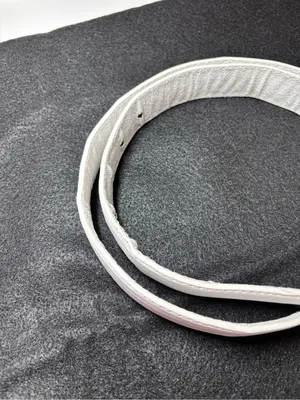 Classic White Leather Belt with Silver-Tone Buckle thumbnail 16