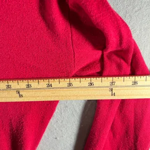 1151 | Michael Kors Red Cotton‎ Quarter Zip Pullover Sweater Womens Small thumbnail 4